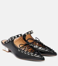 Mules en cuir synthétique Mules en cuir synthétique