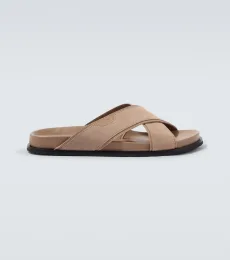 Mules en daim et cuir Mules en daim et cuir