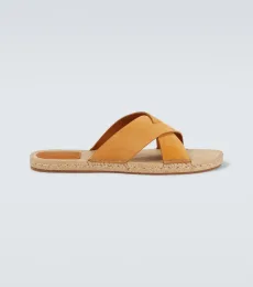 Mules espadrilles en daim