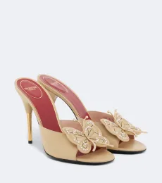 Mules Flutterby de piel adornados Mules Flutterby de piel adornados