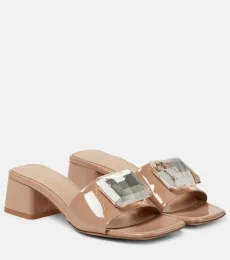 Mules Jaipur en cuir à ornements