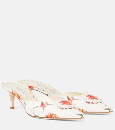 Mules Kifatmu 50 en satin à fleurs