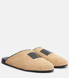Mules Label trenzados con piel Mules Label trenzados con piel