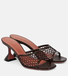 Mules Lupita de rafia con piel Mules Lupita de rafia con piel