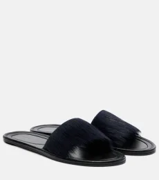 Mules Malick en cuir façon poulain