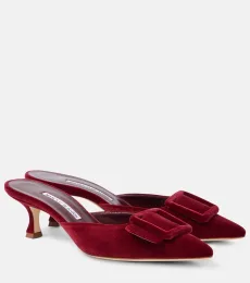 Mules Maysale 50 de terciopelo Mules Maysale 50 de terciopelo