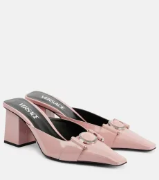 Mules Medusa en cuir verni Mules Medusa en cuir verni