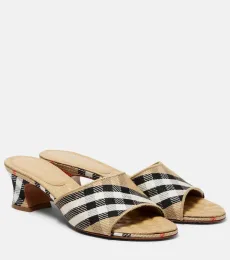 Mules Sloane 45 Burberry Check Mules Sloane 45 Burberry Check