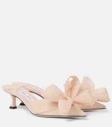 Mules Staz 50 de malla con lazos Mules Staz 50 de malla con lazos