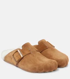 Mules Sunday de ante con borreguito Mules Sunday de ante con borreguito