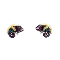 Multicolor Chameleon Earrings