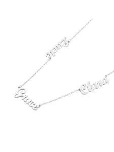 Multiple Name Necklace - Silver Multiple Name Necklace - Silver
