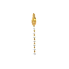 My Fight Mono Pearl Dangle Earrings Body Shape Collection My Fight Mono Pearl Dangle Earrings Body Shape Collection
