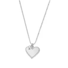 ChloBo Silver double Heart Necklace - 56cm ChloBo Silver double Heart Necklace - 56cm
