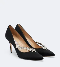 Nadira embellished satin pumps Nadira embellished satin pumps
