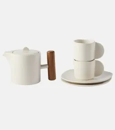 Native stoneware tea set