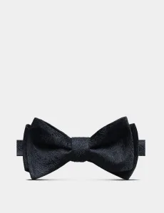 Navy Paisley Silk Bow Tie Self Tie Men's Navy Paisley Silk Bow Tie Self Tie Men's