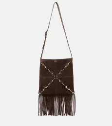 NellcÃte embellished suede shoulder bag NellcÃte embellished suede shoulder bag