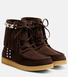 Nellcote studded suede ankle boots Nellcote studded suede ankle boots