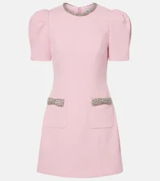 Nemy embellished crêpe minidress Nemy embellished crêpe minidress