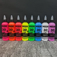Neon UV 3D Fabric Paint, 125ml Set of Neon UV 3D Fabric Paint, 125ml Set of