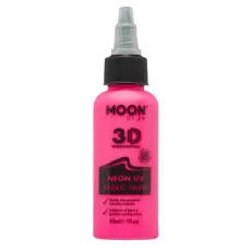 Neon UV 3D Fabric Paint, 30ml Intense Pink Neon UV 3D Fabric Paint, 30ml Intense Pink