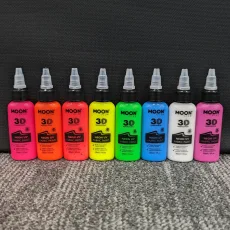 Neon UV 3D Fabric Paint, 30ml Set of Neon UV 3D Fabric Paint, 30ml Set of