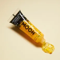 Neon UV Chunky Glitter Gel, Golden Yellow Neon UV Chunky Glitter Gel, Golden Yellow