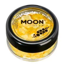 Neon UV Chunky Glitter, Golden Yellow