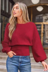 Never Too Late Red Sweater Never Too Late Red Sweater
