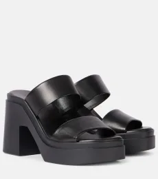 Next 110 leather platform mules Next 110 leather platform mules