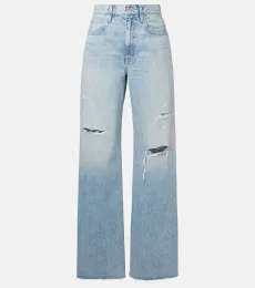 Nico distressed mid-rise wide-leg jeans Nico distressed mid-rise wide-leg jeans