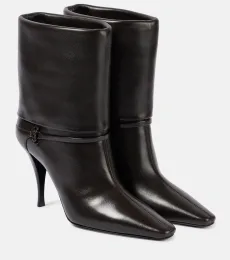 Niki 90 leather booties Niki 90 leather booties