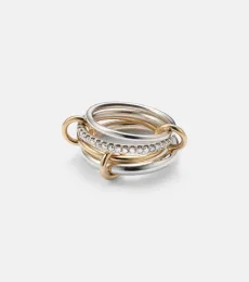 Nimbus 18kt gold and sterling silver ring with diamonds Nimbus 18kt gold and sterling silver ring with diamonds