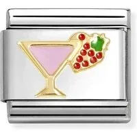 Nomination Cocktail With Strawberry Charm Nomination Cocktail With Strawberry Charm