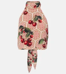 Notes From The Road printed silk top Notes From The Road printed silk top