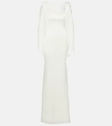 Novia - vestido de fiesta Portrait de satén Novia - vestido de fiesta Portrait de satén
