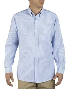 Occupational Workwear SS36BS 185RG Polyester/ Cotton Men's Button-Down Long Sleeve Oxford Shirt, 18- Occupational Workwear SS36BS 185RG Polyester/ Cotton Men's Button-Down Long Sleeve Oxford Shirt, 18-