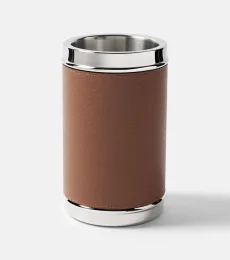 Ocean steel and leather bottle cooler Ocean steel and leather bottle cooler