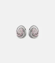 Oceane 18kt white gold earrings with enamel and diamonds Oceane 18kt white gold earrings with enamel and diamonds