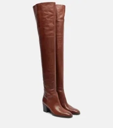 Odeon leather over-the-knee boots