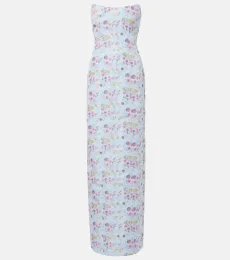 Odessa floral ikat corset gown Odessa floral ikat corset gown