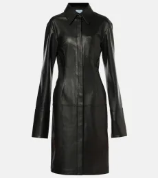 Oidio leather coat