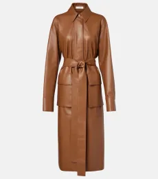 Okabe leather coat