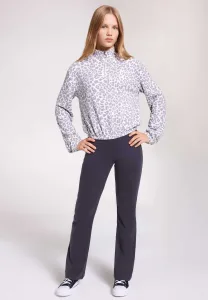 Older Girls Charcoal Plain Bootcut Leggings