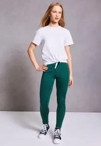 Older Girls Green Active Crossover Leggings