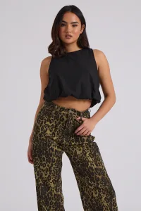 Open Back Bubble Hem Top 14 Open Back Bubble Hem Top 14