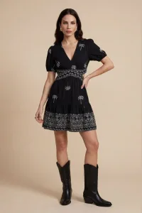 Open Back Tiered Mini Dress Open Back Tiered Mini Dress