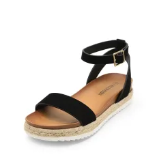 Open Toe Ankle Strap Espadrille Platform Sandals
