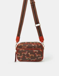Orange Sausage Dog Crossbody Bag Orange Sausage Dog Crossbody Bag